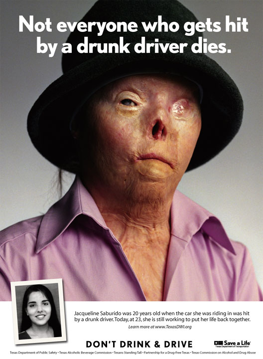 世界一有名な飲酒運転撲滅ポスターに見る古典的条件付け デザインの汁