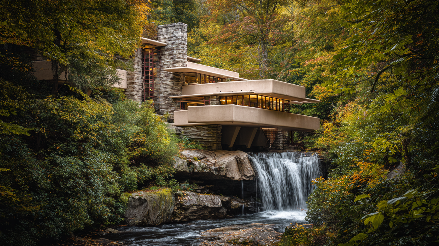 フランク・ロイド・ライトの最高傑作「落水荘」の物語｜滝と建築が融合した奇跡の別荘が生まれた背景と影響