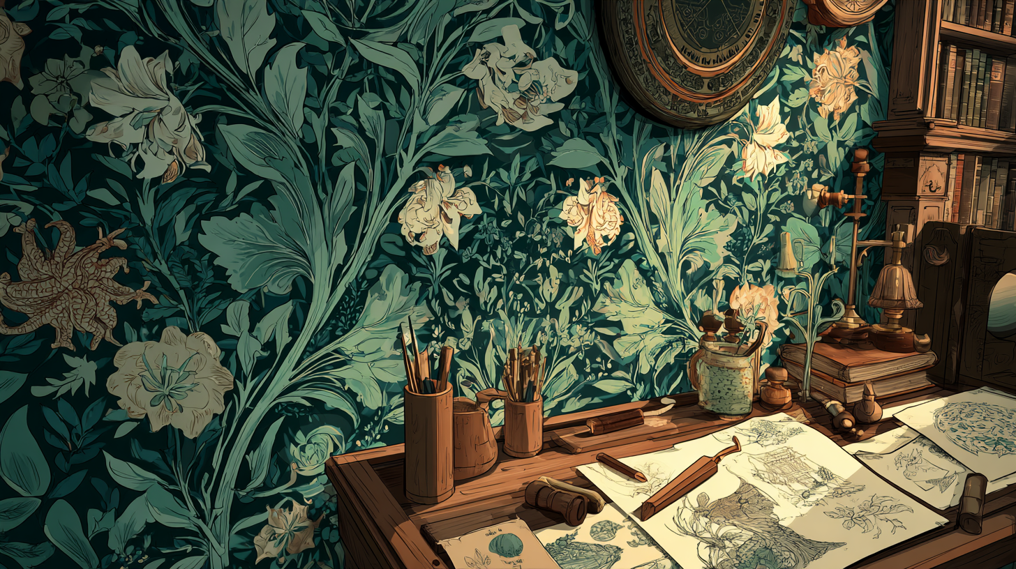 壁紙革命のウィリアム・モリス｜「図と地」の逆転が変えたデザインの常識